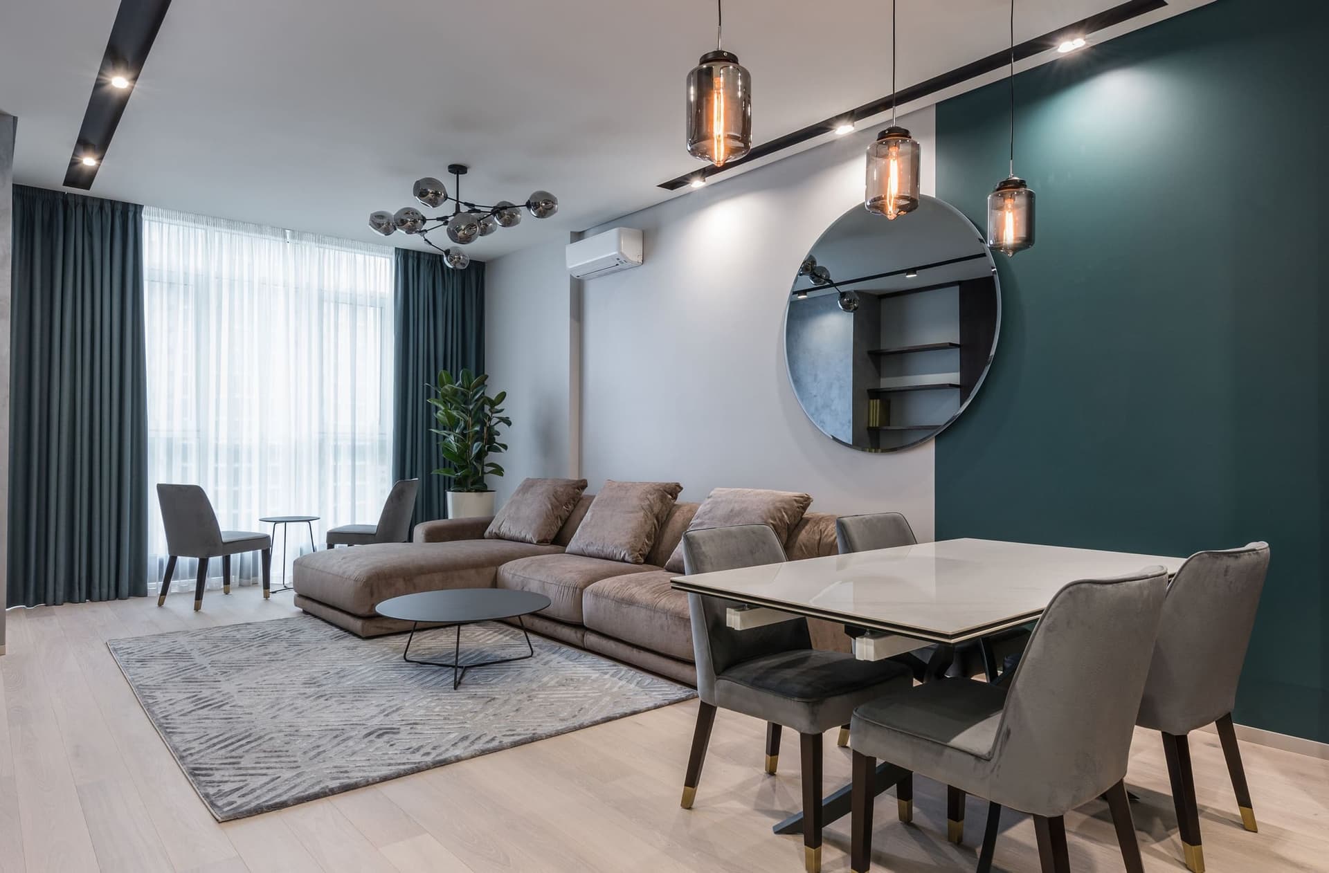 Living room preview from the Maison Atelier interior designer demo